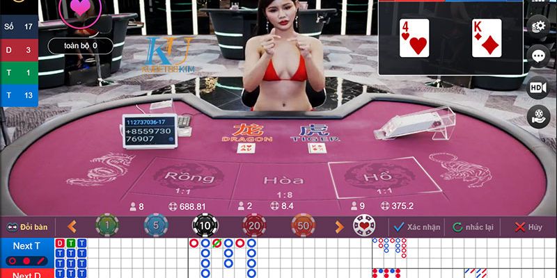 Rồng hổ là trò chơi kinh điển, không thể thiếu ở Via Casino